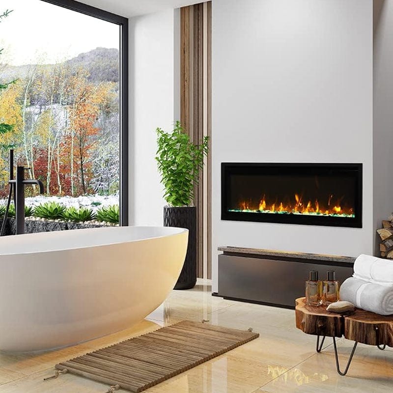 Amantii Panorama 30" Xtraslim Full View Smart Indoor| Outdoor Electric Fireplace