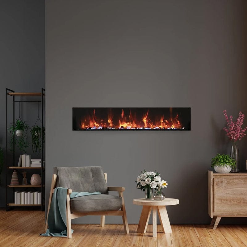 Amantii Panorama BI 72" Slim Smart Indoor | Outdoor Electric Fireplace