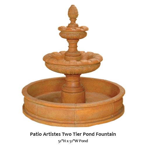 Patio Artistes Two Tier Pond Fountain
