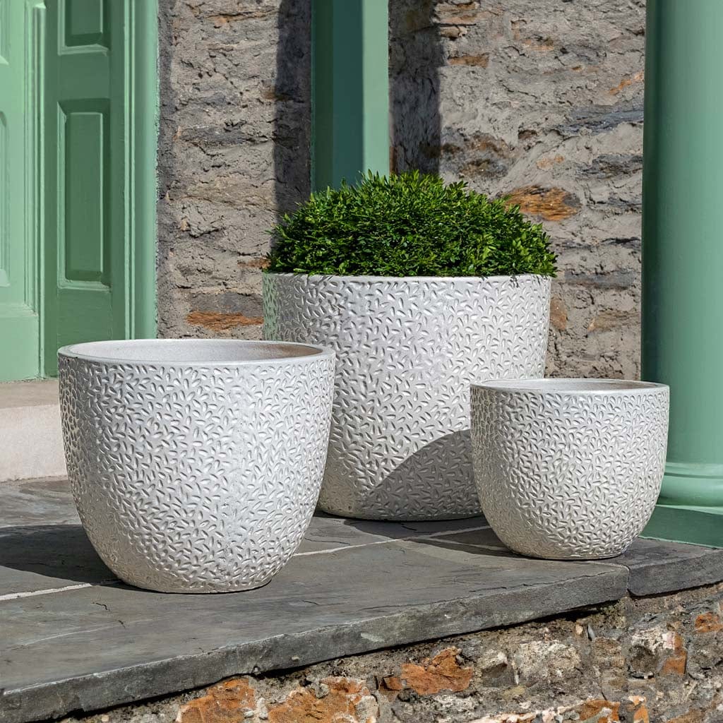 Falling Petals Planter Nested Set of 3 | Glazed Collection