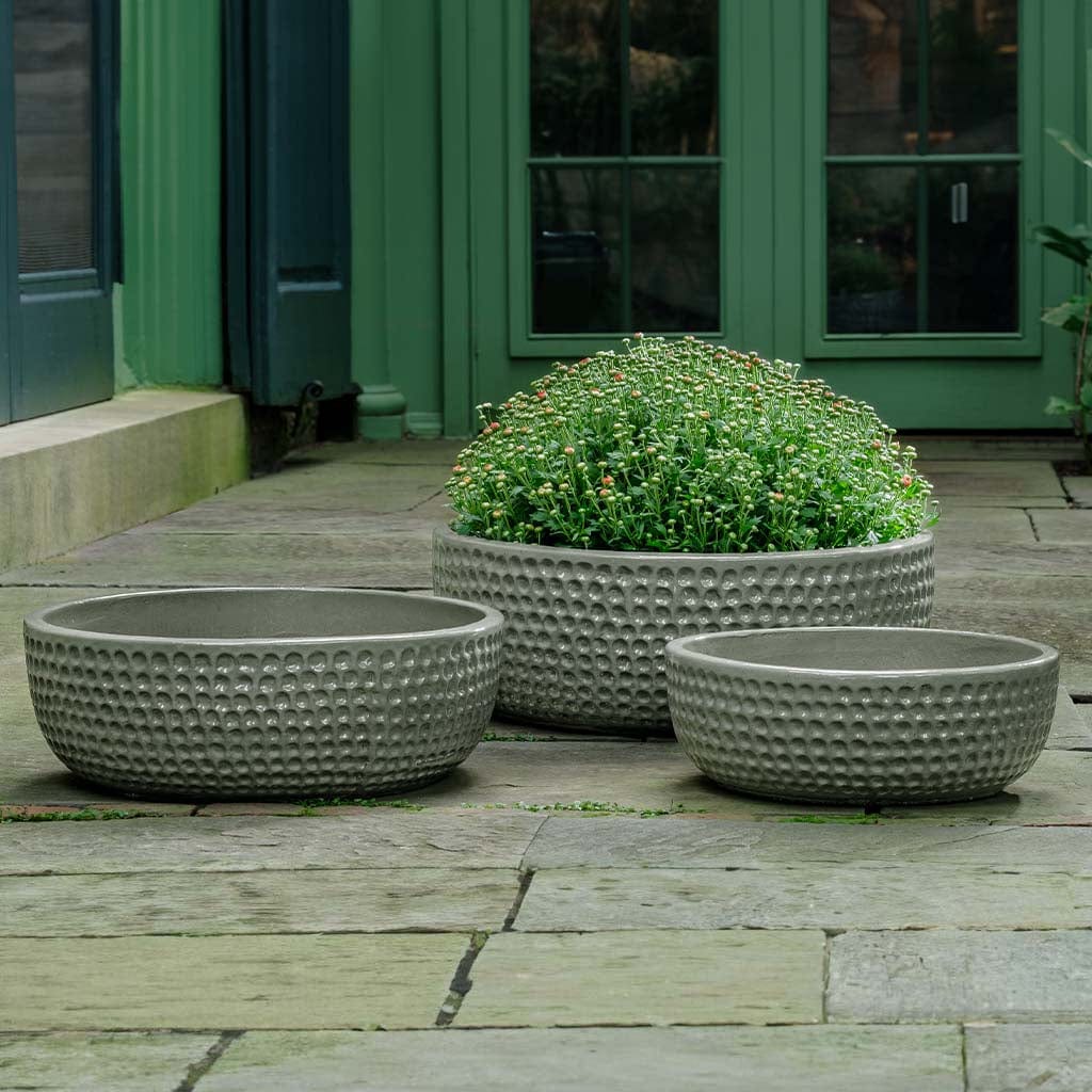 Coin Bowl Planter Nested Set of 3 | Glazed Collection