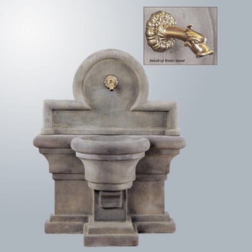 Porta Romana Wall Outdoor Fountain For Spout