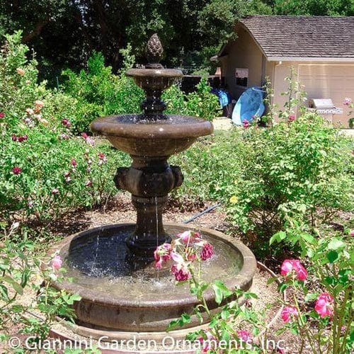 Quattro Lion Two Tier Pond Fountain