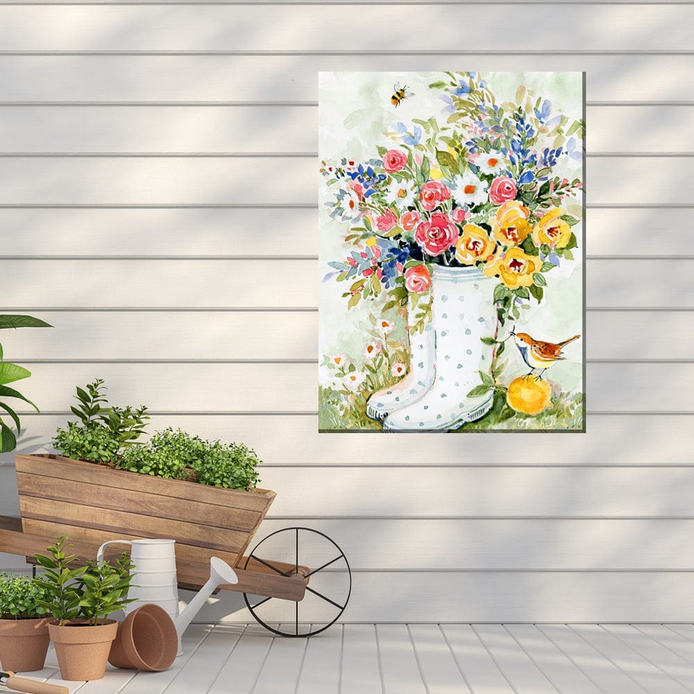 Rainboots Outdoor Canvas Art