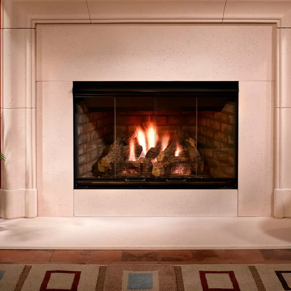 Majestic 36" Reveal Traditional Open Hearth B-Vent Gas Fireplace with IntelliFire Ignition System - Outdoor Art Pros