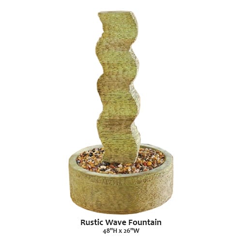 Rustic Wave Fountain