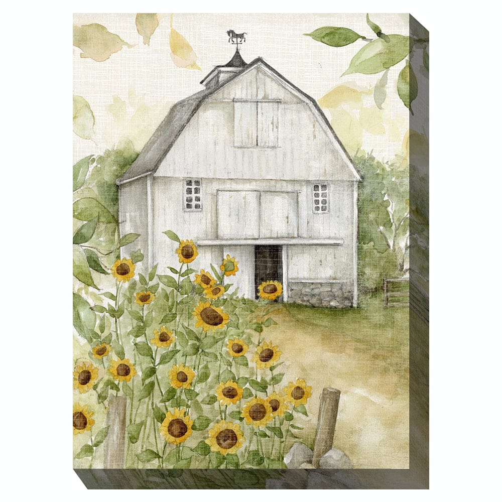 Sunny Day Farm Outdoor Canvas Art