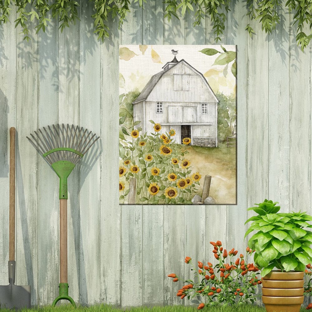 Sunny Day Farm Outdoor Canvas Art