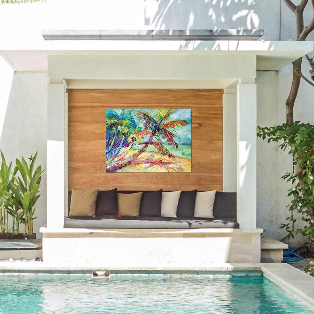 Swanky Palm Outdoor Canvas Art