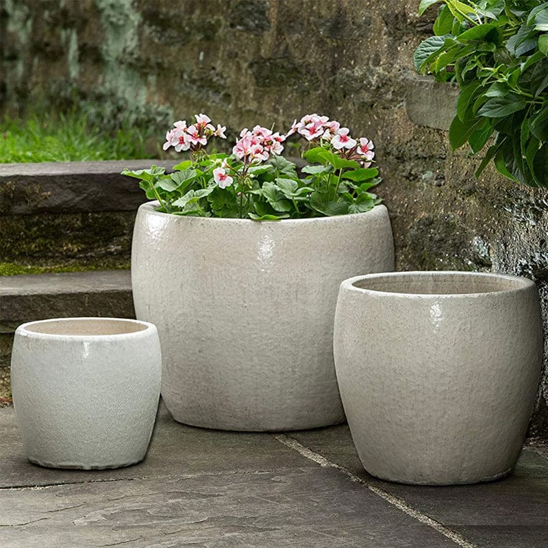 Sara Planter Nested Set of 3 | Glazed Terra Cotta
