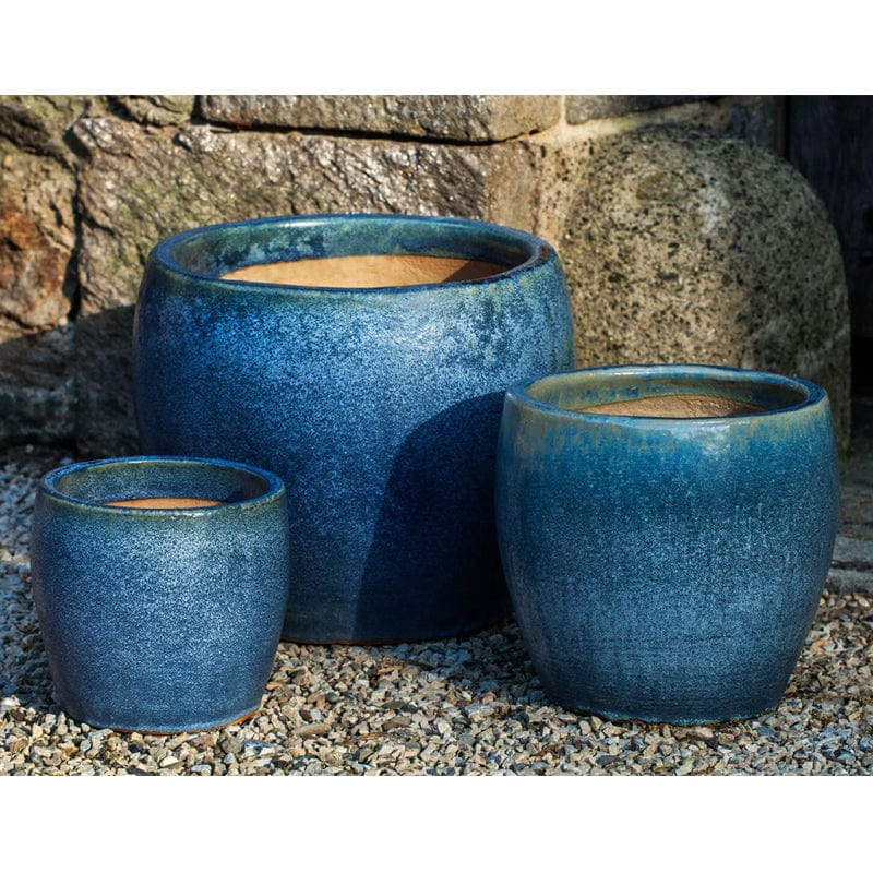 Sara Planter Nested Set of 3 | Glazed Terra Cotta