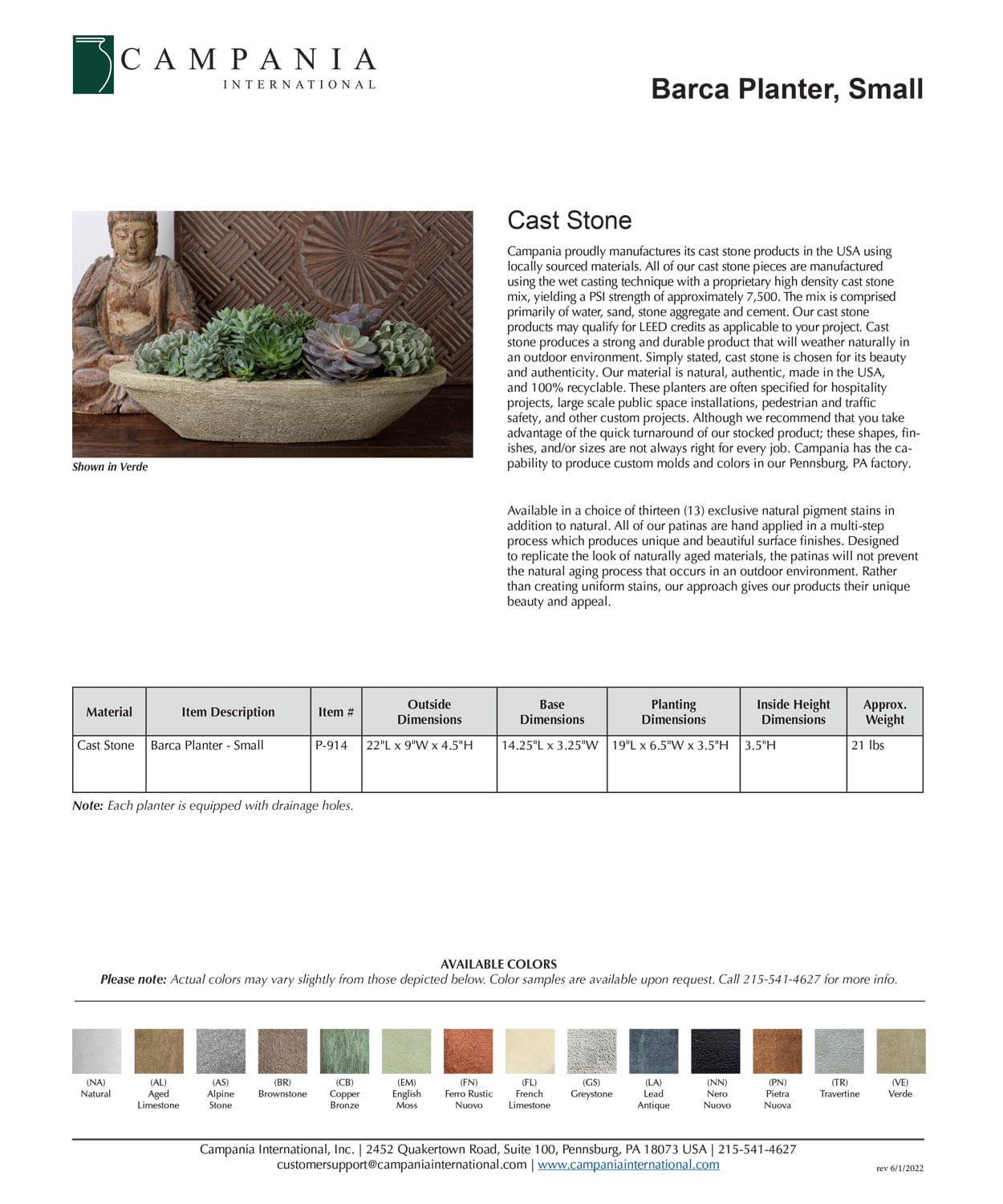 Barca Garden Planter