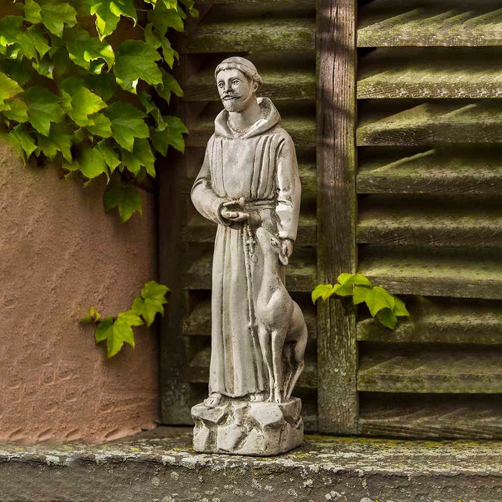 Small St. Francis with Animals Garden Statue