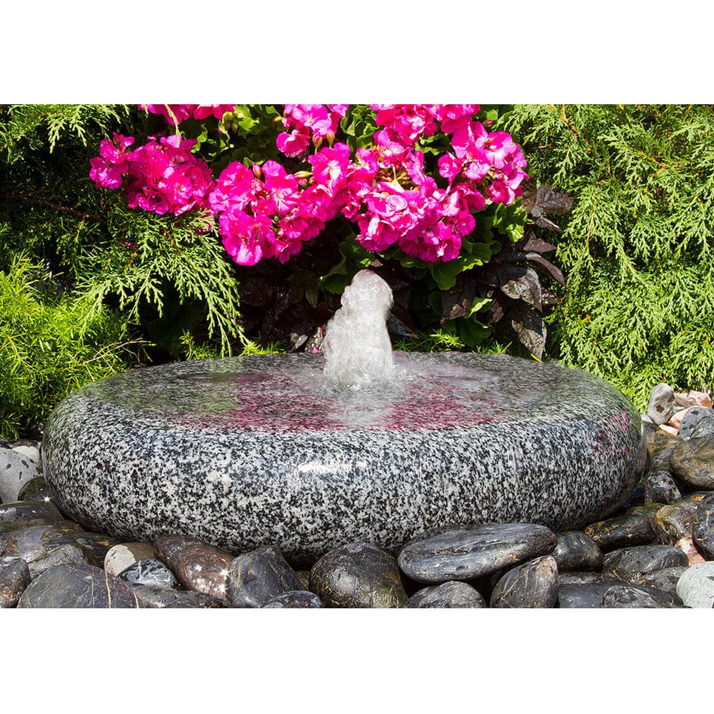 Smooth Round Granite Stone Fountain - Outdoor Art Pros