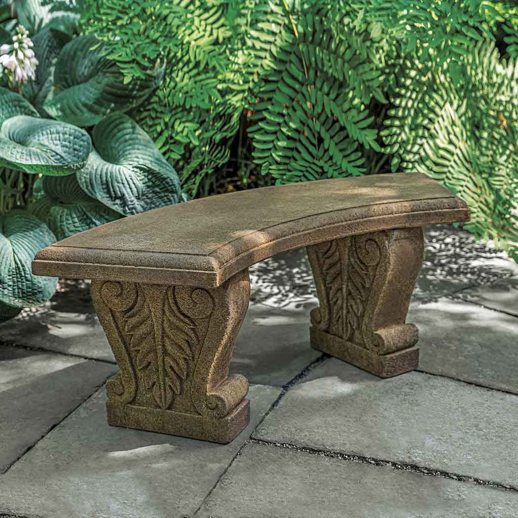 Soledad Cast Stone Bench