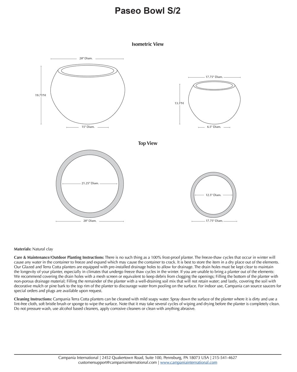 Paseo Bowl - Set of 2 