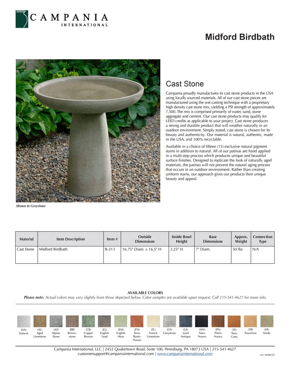 Midford Birdbath