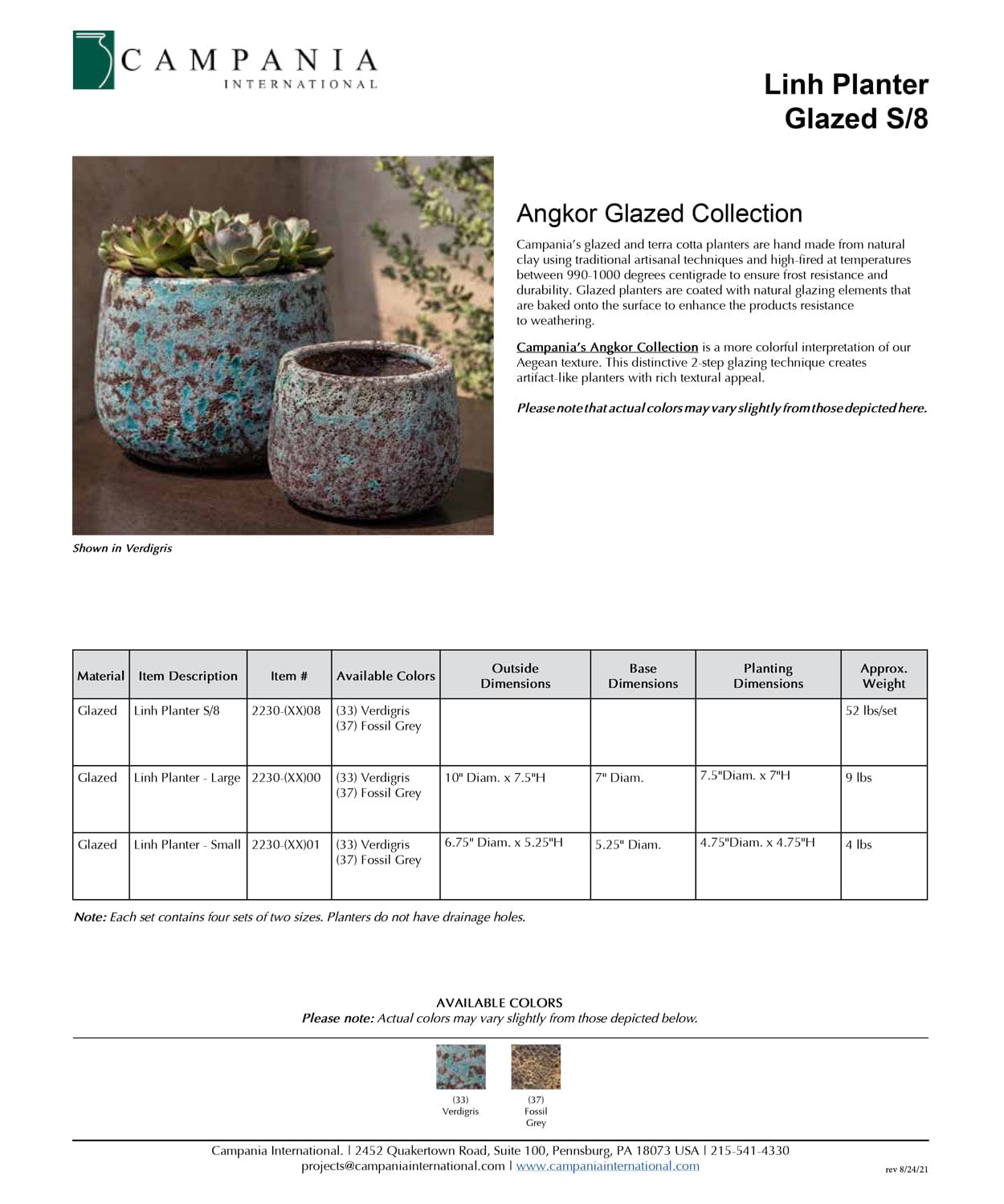 Linh Terra Cotta Planter Set of 8 