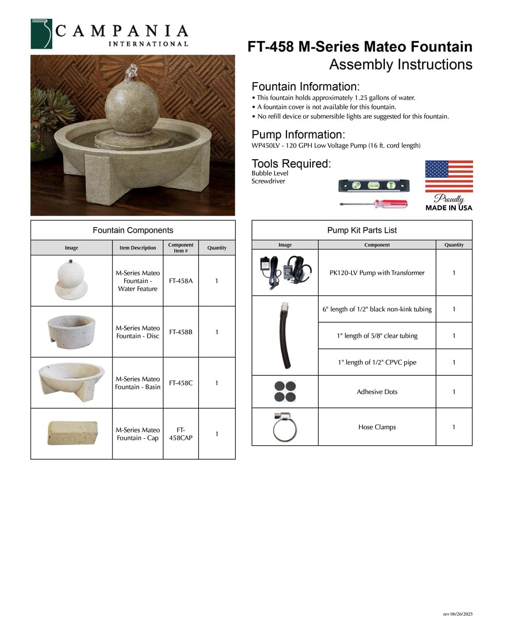 M-Series Mateo Fountain