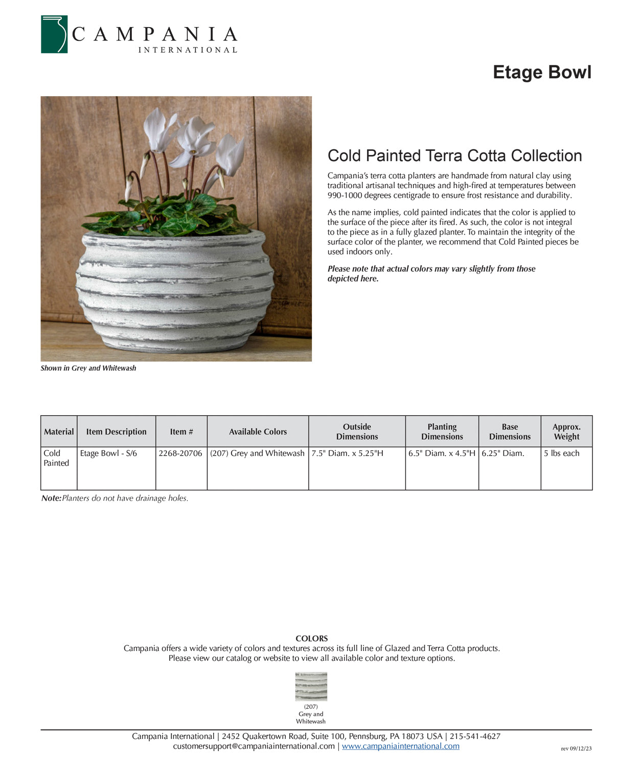 Etage Bowl | Cold Painted Terra Cotta Planter