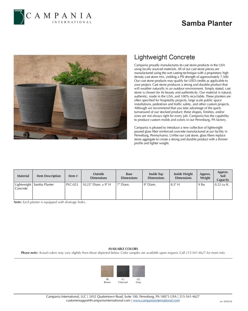 Samba Planter | Lightweight Concrete Collection