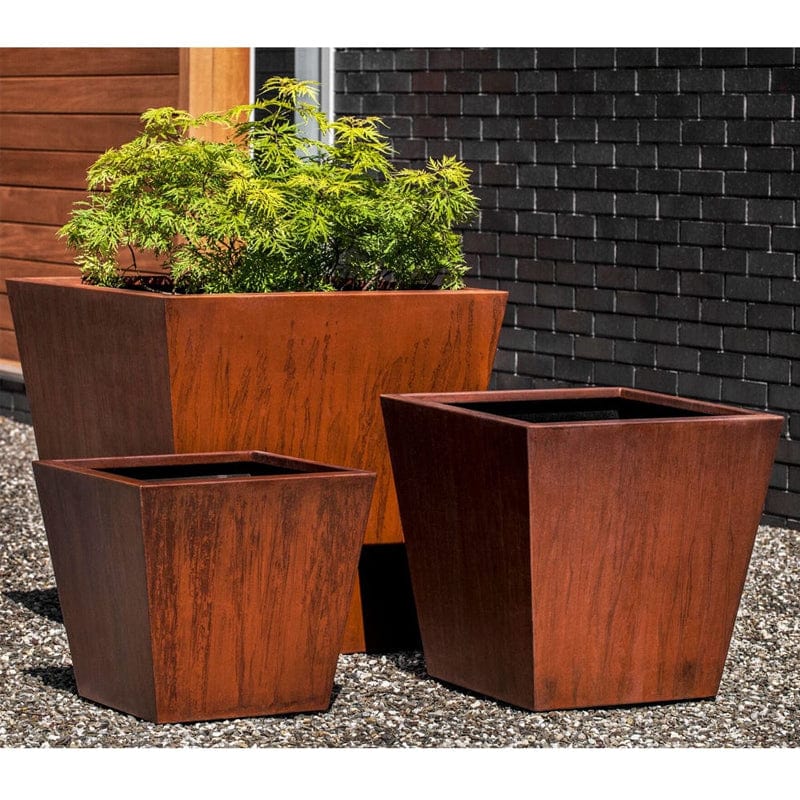 Steel Tapered Planter Set of 3 | Lightweight Steel Collection