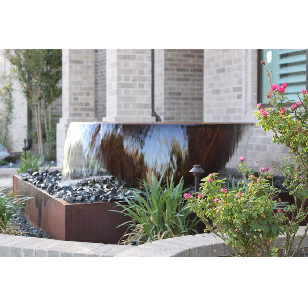 33"  Rustic Sugar Kettle Cast Iron Fountain - Outdoor Art Pros