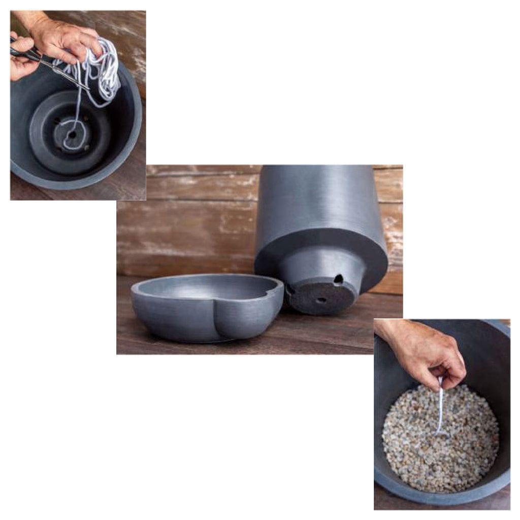 The Simple Pot | Self Watering Lightweight Cast Stone Concrete Planter
