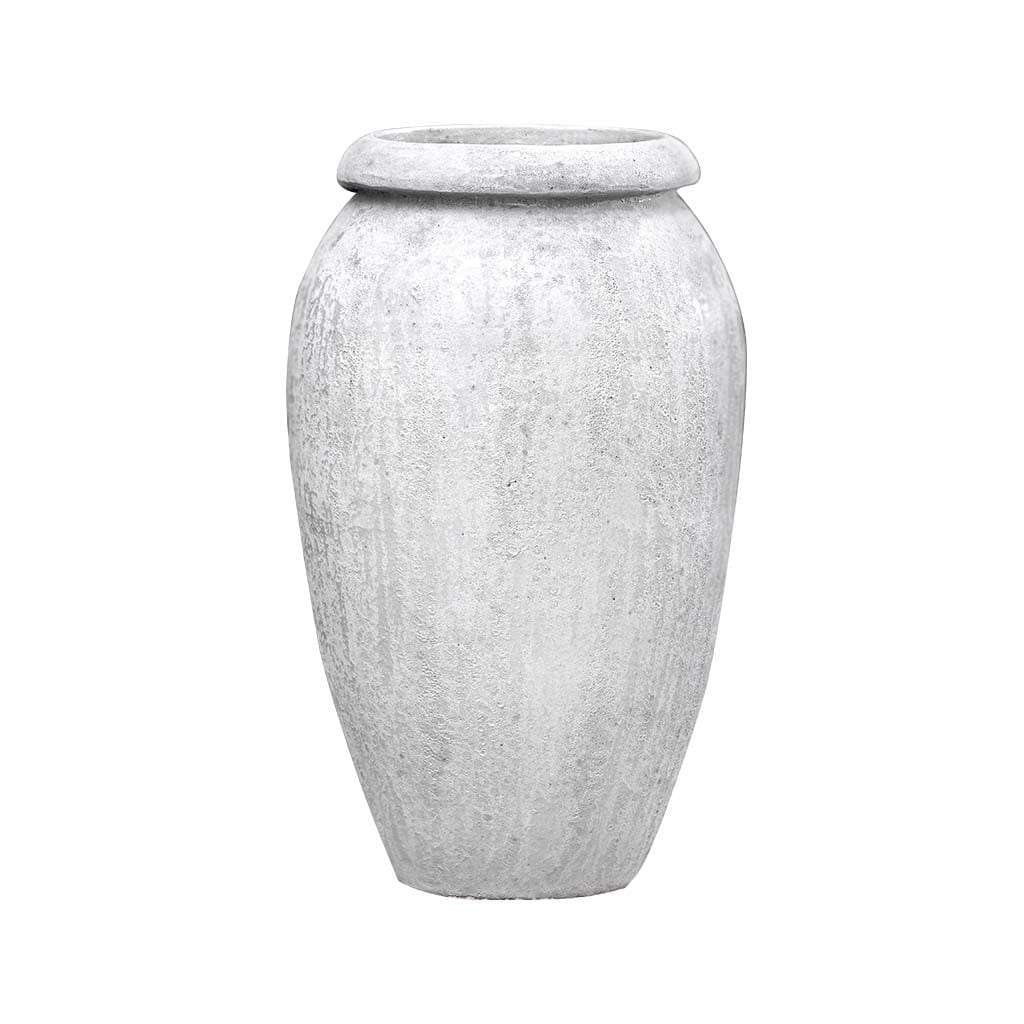 Trapani Jar in White Coral