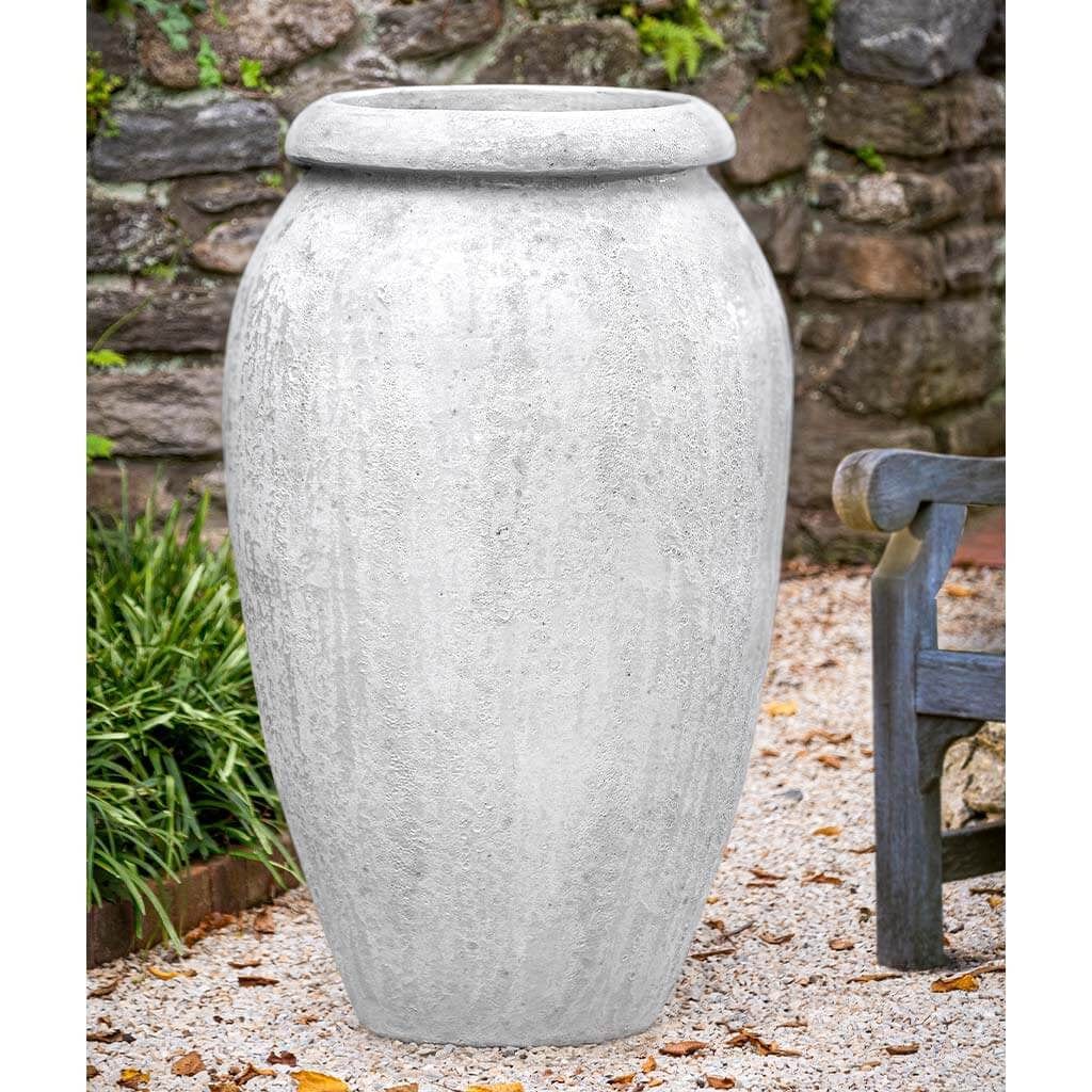 Trapani Jar in White Coral