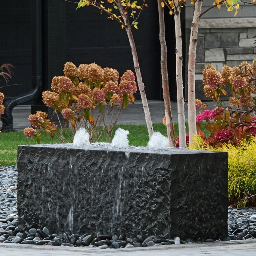 Triple Drilled Yasuyuki Stone Fountain - Outdoor Art Pros