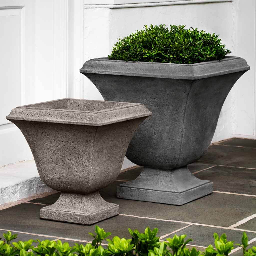 Trowbridge Urn Cast Stone Planter - Small and Large