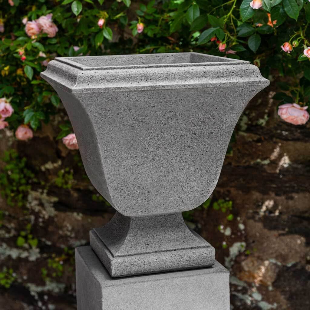 Trowbridge Urn Cast Stone Planter - Extra Small in Greystone Finish