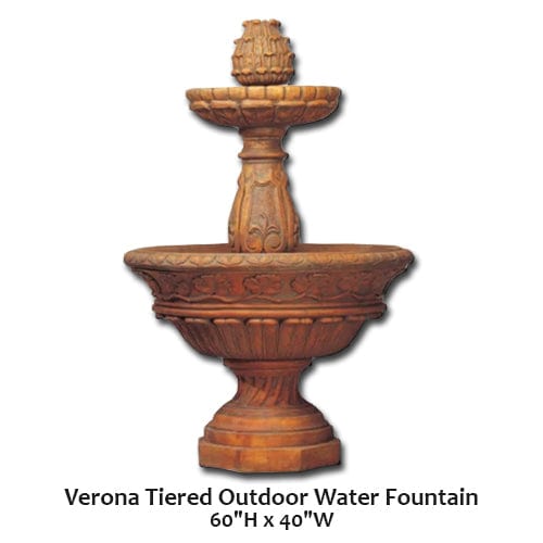 Verona Tiered Outdoor Water Fountain