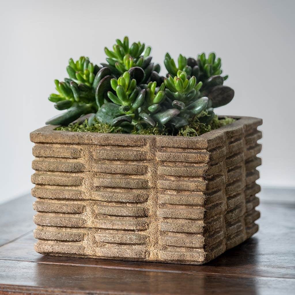 Weft Square | Cast Stone Planter