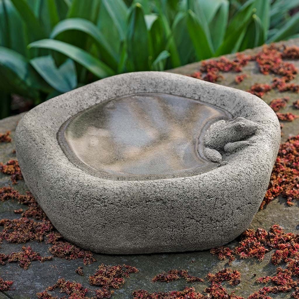 Woodland Cast Stone Birdbath