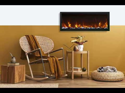 Amantii Panorama 30" Xtraslim Full View Smart Indoor| Outdoor Electric Fireplace