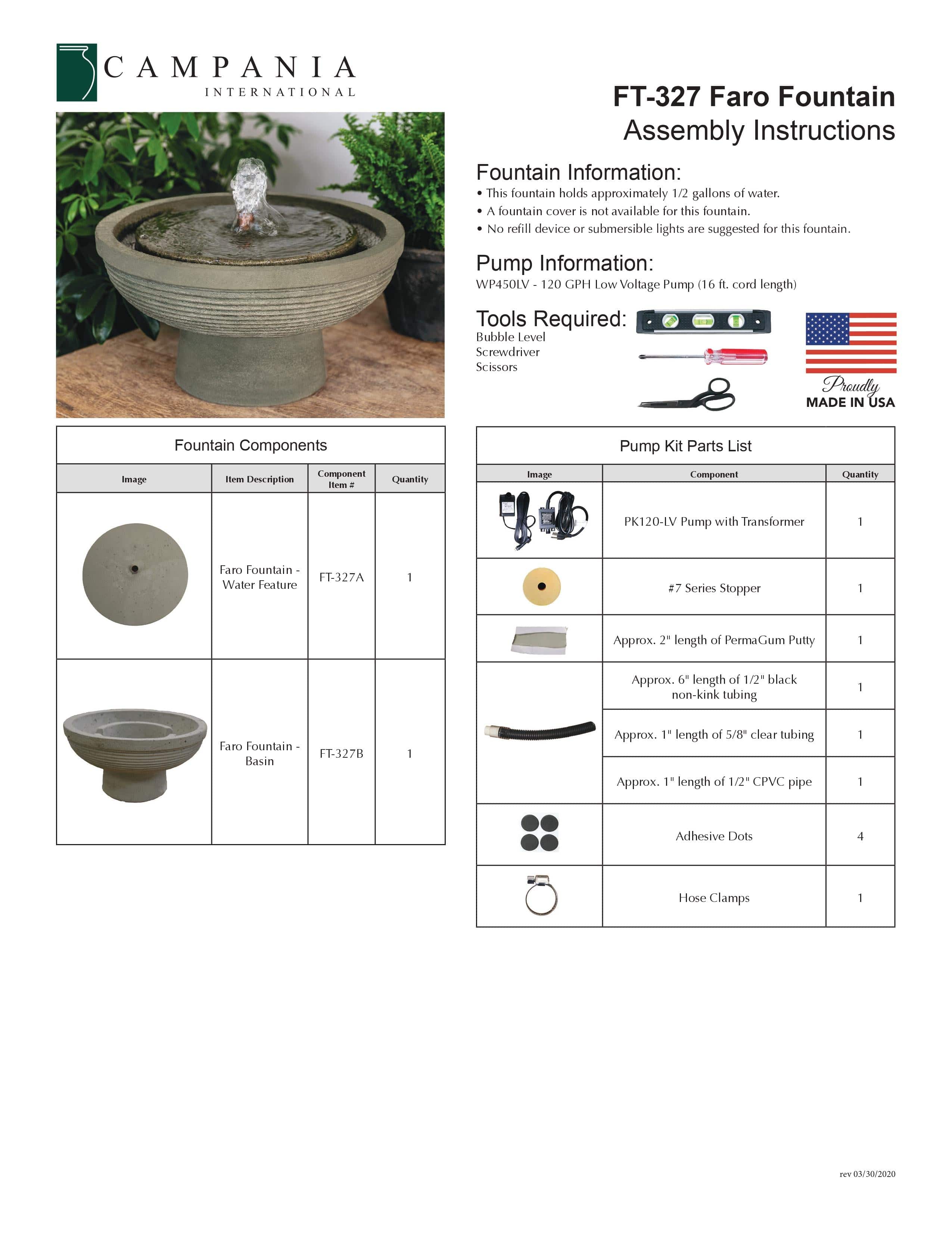 Faroe Garden Fountain - Outdoor Art Pros