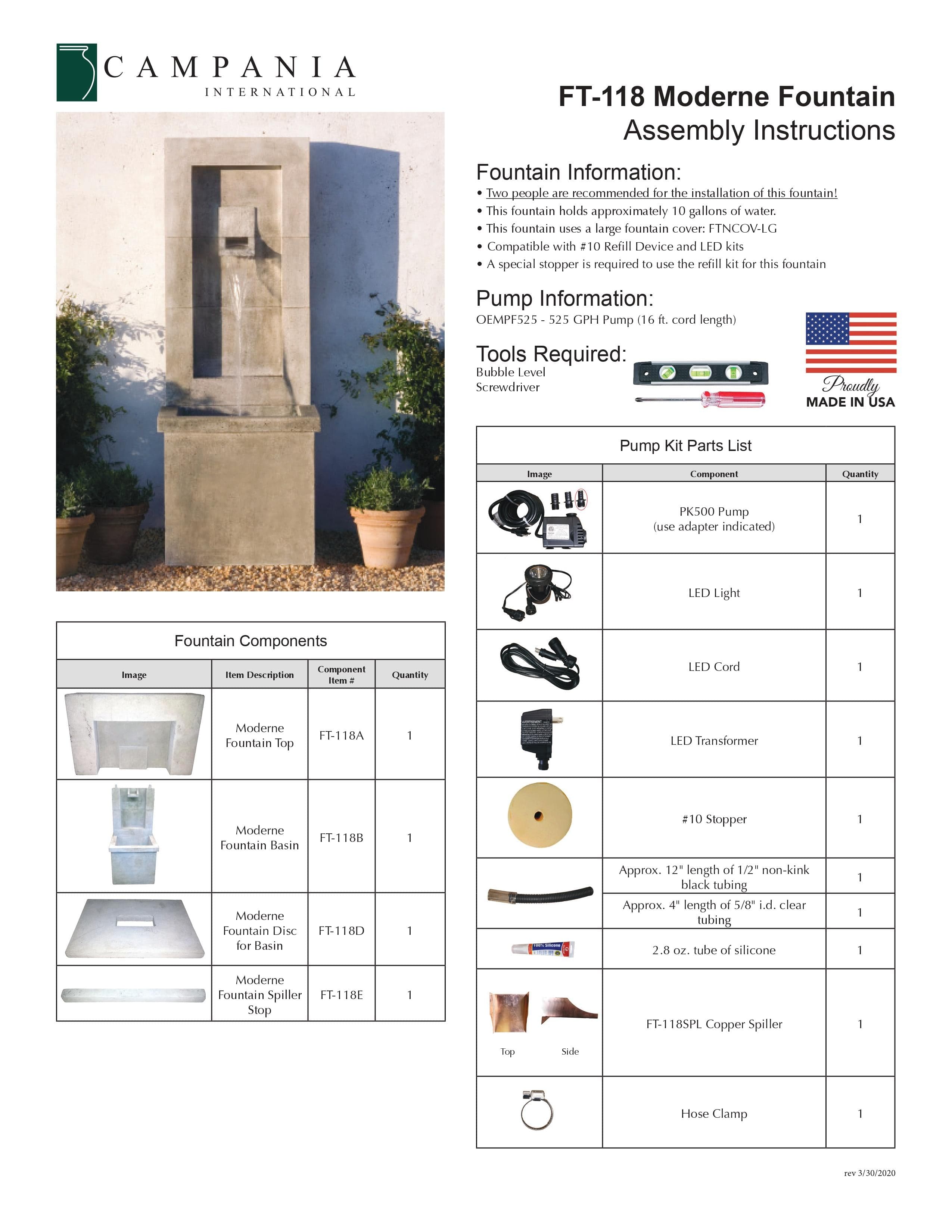 Moderne Wall Outdoor Fountain - Outdoor Art Pros