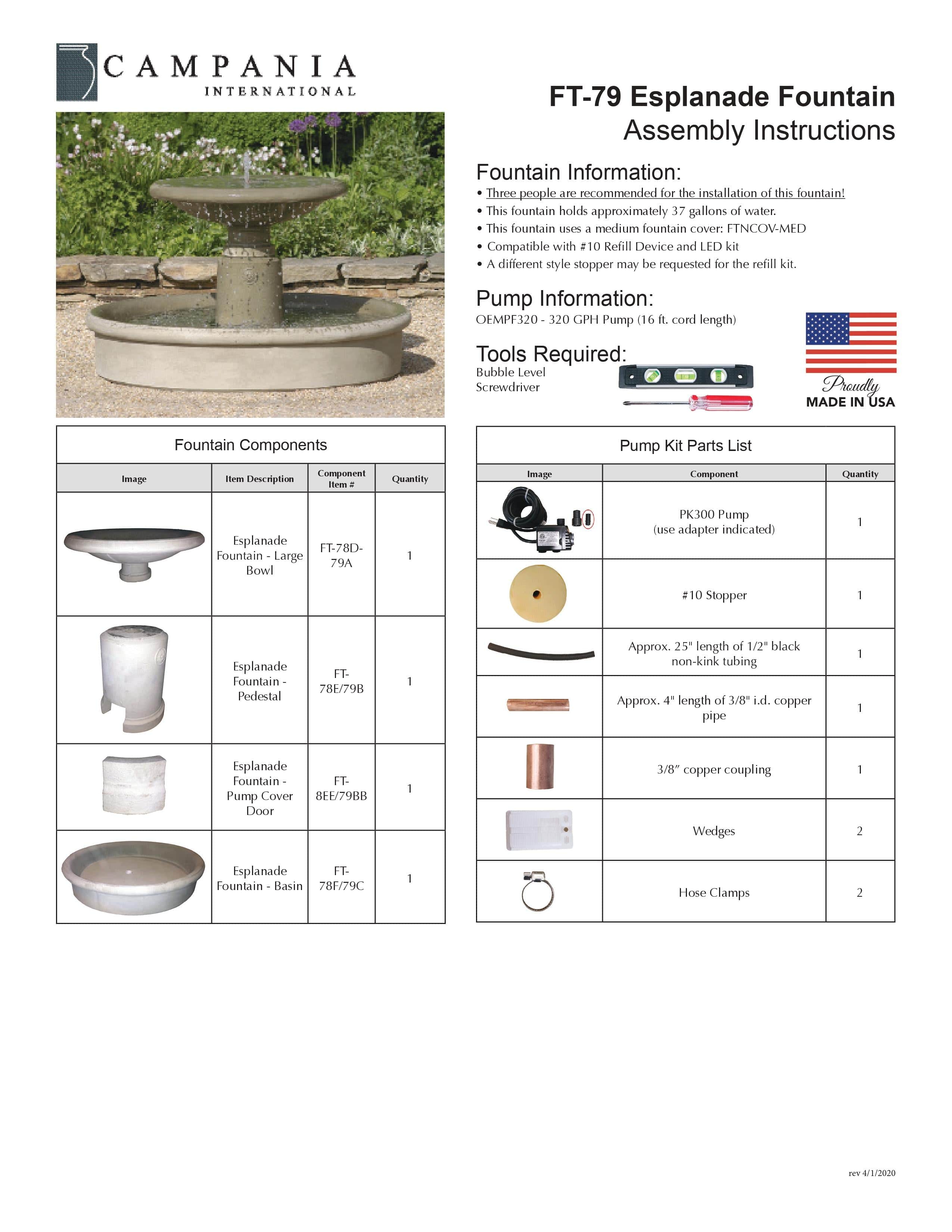 Esplanade Outdoor Fountain - Outdoor Art Pros