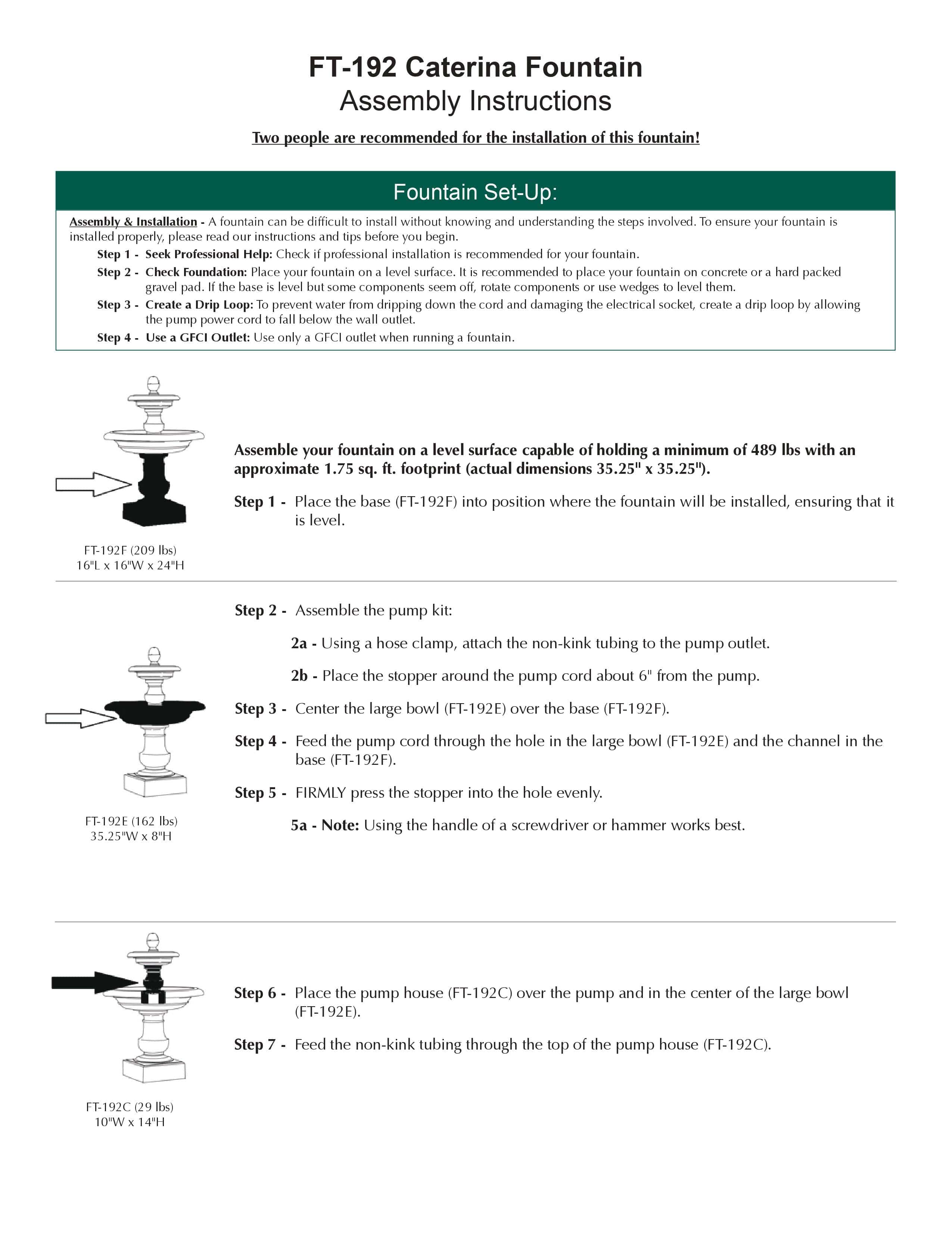 Caterina Tiered Water Fountain - Outdoor Art Pros