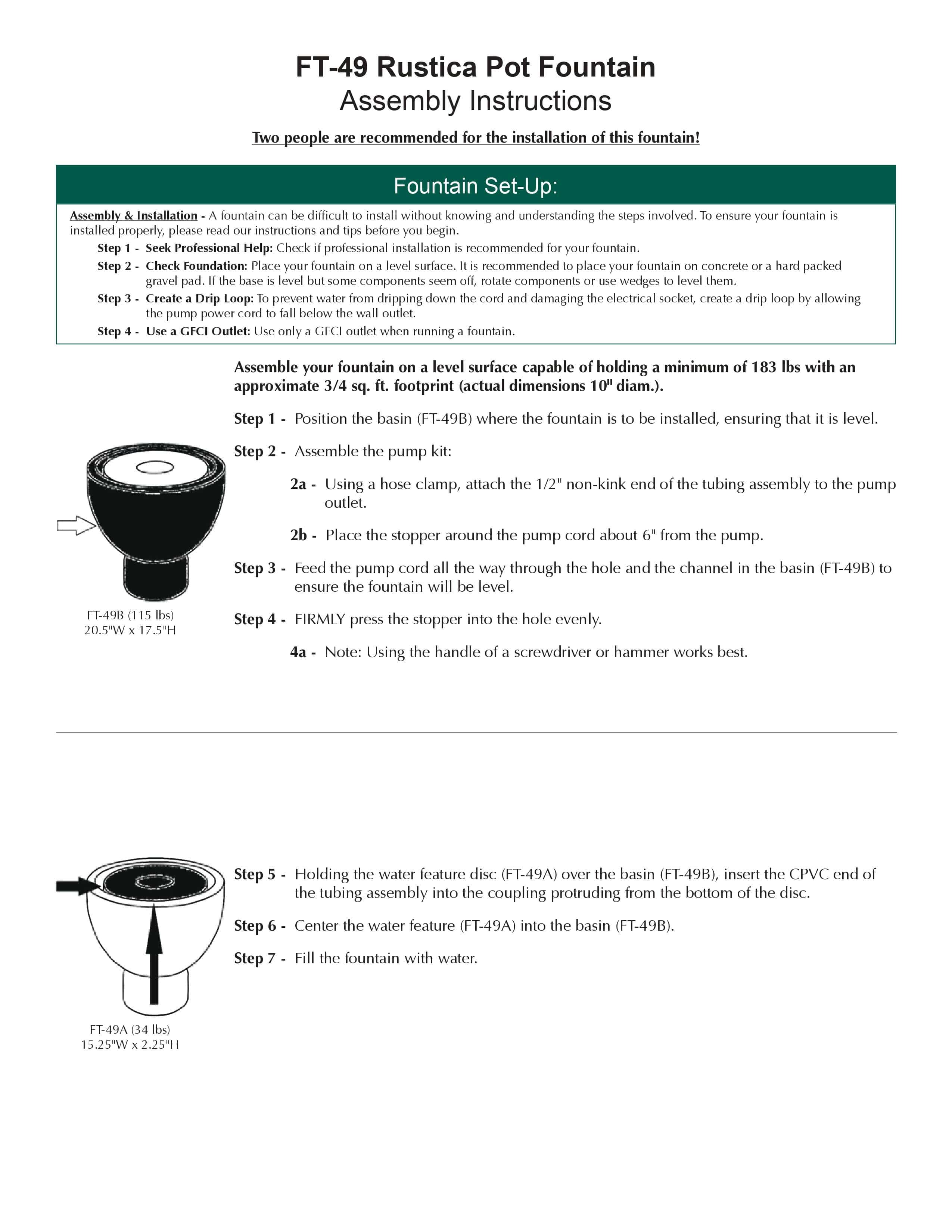 Rustica Pot Garden Water Fountain - Outdoor Art Pros