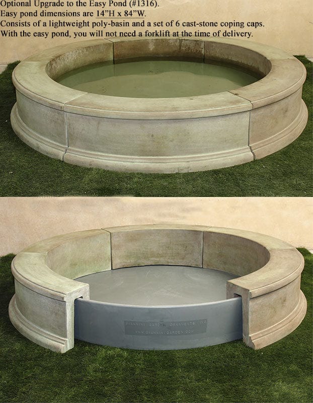 Fonte Acanto Pond Outdoor Water Fountain - Pond Upgrade  - Outdoor Art Pros