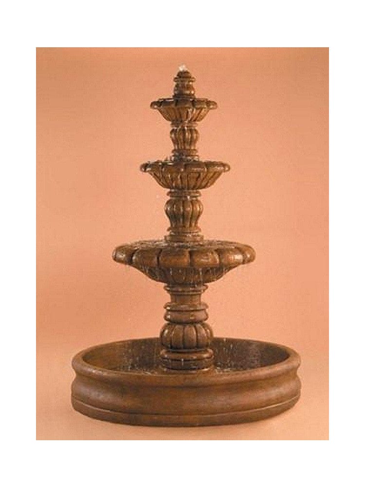 Espana Tiered Outdoor Fountain With 55 Inch Basin - Outdoor Art Pros