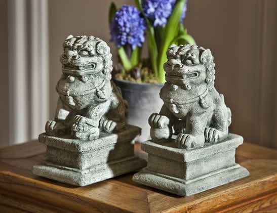 Small Temple Foo Dog Right - Outdoor Art Pros