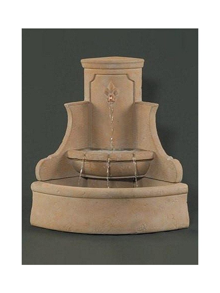 Iris Corner Wall Outdoor Fountain - Outdoor Art Pros