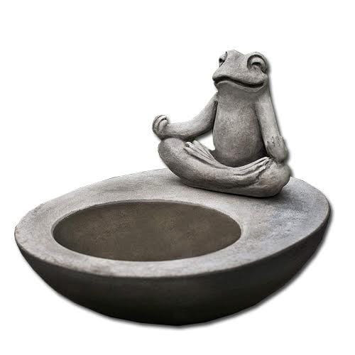 Zen Element Cast Stone Birdbath - Outdoor Art Pros