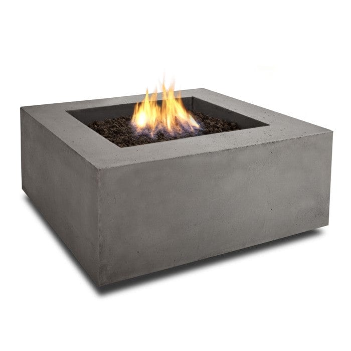 Baltic Square Natural Gas Fire Table - Glacier Gray Finish - Outdoor Art Pros