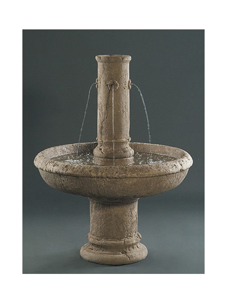 St. Michael Cast Stone Outdoor Fountain - Outdoor Art Pros