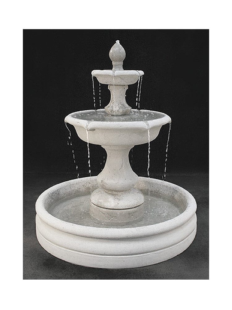 Verona Tiered Outdoor Fountain, Small with 46" Basin - Outdoor Art Pros